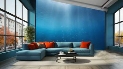 deep sea exploration, underwater world background Wall mural