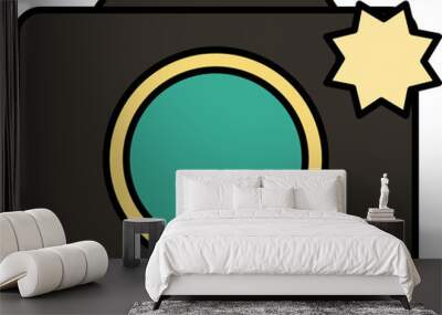 Camera illustration Wall mural