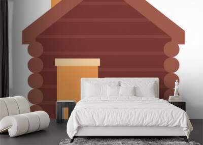 Lodge illustration Wall mural