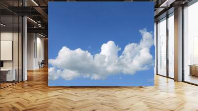 Light blue sky and white clouds Wall mural