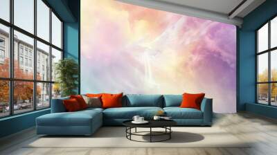 Angel Wings in the Sky Wall mural