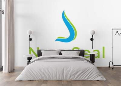 nose health care logo design Wall mural