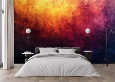 An abstract gradient texture with dark orange, brown, and purple colors, and golden accents, suitable for Halloween, Thanksgiving, and autumn themes. Wall mural