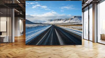 Explore Iceland! Drive the Ring Road and see stunning natural beauty. Wall mural