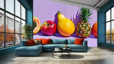 An assortment of colorful fruits. Wall mural