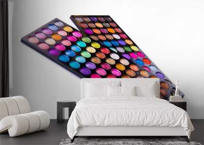 Artist palette isolated on white Wall mural