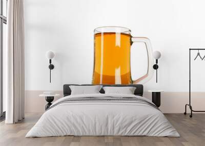 Beer glass isolated on the white background Wall mural