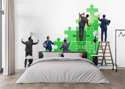 Businessman in growth concept - business metaphor Wall mural