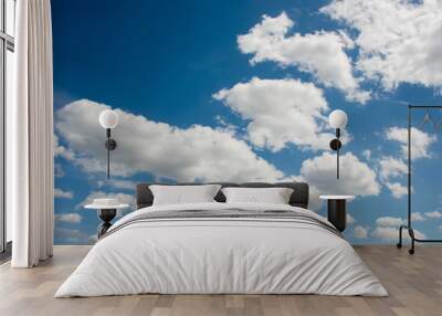 cloudscape of bright blue sky Wall mural