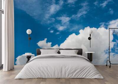 cloudscape of bright blue sky Wall mural