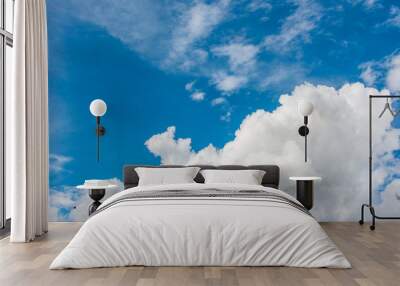 cloudscape of bright blue sky Wall mural