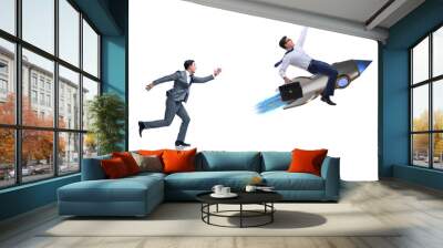 Competition concept with two businessmen  Wall mural