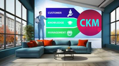 Customer knowledge management business concept Wall mural