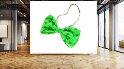 green bow tie as a concept for st patrick day Wall mural