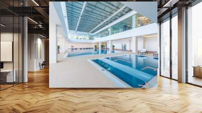 Indoor swimming pool in healthy concept Wall mural