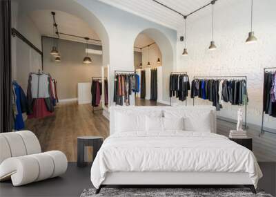 Interior of fashion clothing shop Wall mural