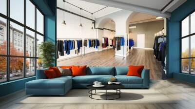 Interior of fashion clothing shop Wall mural