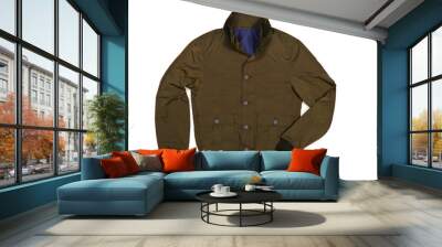 Male coat isolated on the white Wall mural