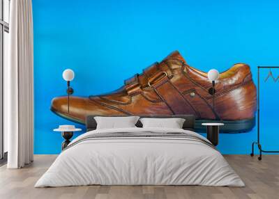 Male shoes isolated on the white background. Wall mural