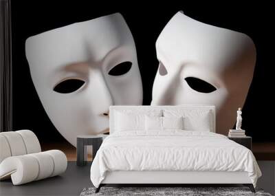 masks with theatre concept Wall mural