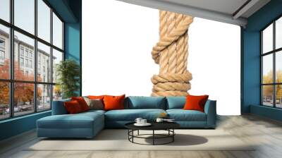 Rope isolated on the white background Wall mural