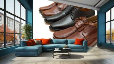 Shoes on sale - focus on middle pair Wall mural