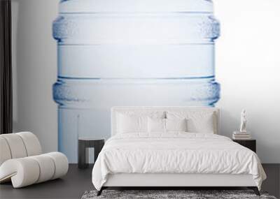 Water bottle isolated on the white Wall mural