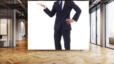 Young businessman isolated on the white background Wall mural