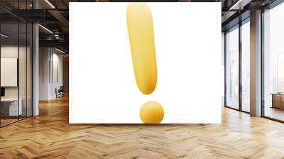 3d Realistic exclamation mark vector illustration. Wall mural