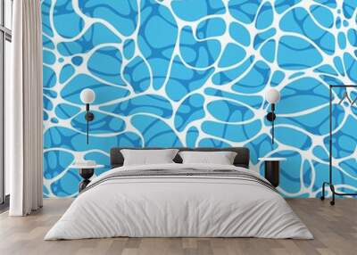 Surface of water. Vector seamless pattern for design and decoration Wall mural