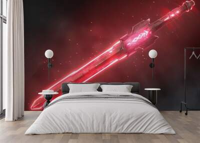 Star wars swords. Introducing a set of laser sabers, futuristic weapons that shine with intensity, ready for battle. This collection of sleek Wall mural