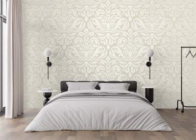 Bright luxury vintage wedding seamless wallpaper  background Wall mural