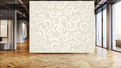 Wedding vintage wallpaper design white & gold vector Wall mural