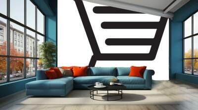 shopping car vector flat icon Wall mural