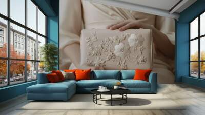 Flower Clutch Wall mural