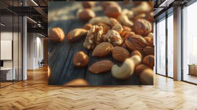 nuts on a table Wall mural