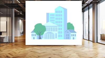 Simple city vector Wall mural