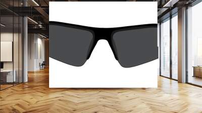 Fashion sport sunglasses with black frames Wall mural