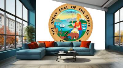 flag of california, usa Wall mural