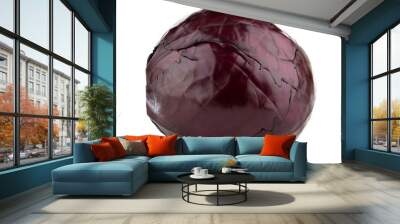 red cabbage isolated on white background Wall mural