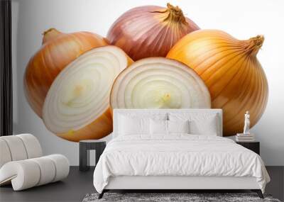 onion isolated on transparent background png Wall mural