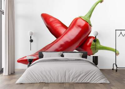 red hot chili pepper on transparent background png Wall mural