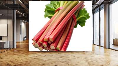 Rhubarb stalks isolated on transparent png
 Wall mural