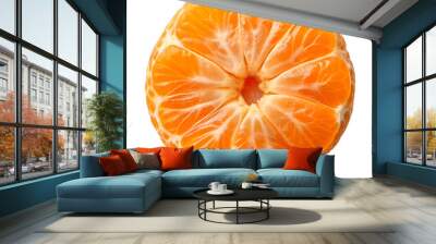 tangerine isolated on transparent background png Wall mural