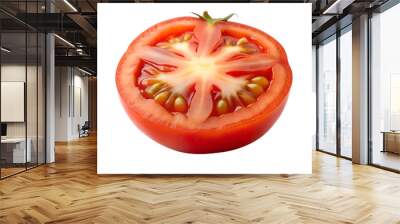 tomato slice isolated on transparent background png Wall mural