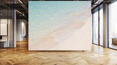 sea wave on the sandy shore calm and relax with copy space summer design Wall mural