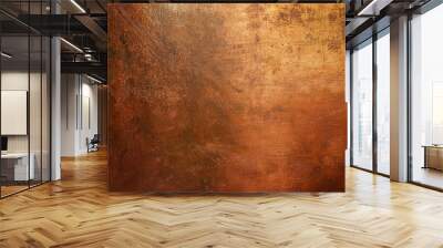 old grunge copper bronze rusty texture background effect brass surface soft blur wallpaper Wall mural