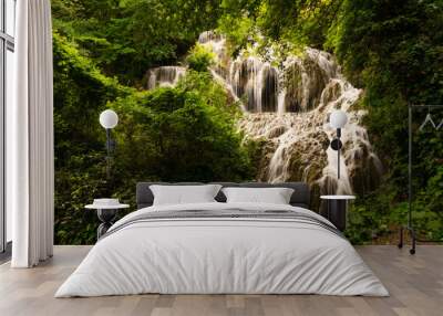 waterfall in the forest Wall mural