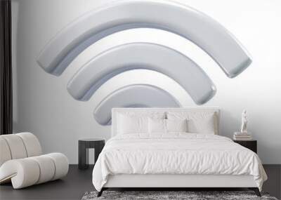 3D Wifi Symbol Wall mural