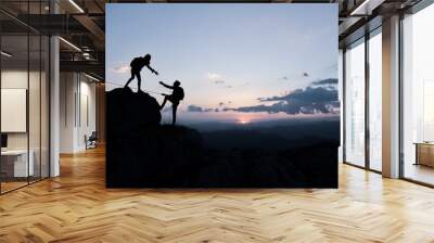 support,extension,help and human being Wall mural